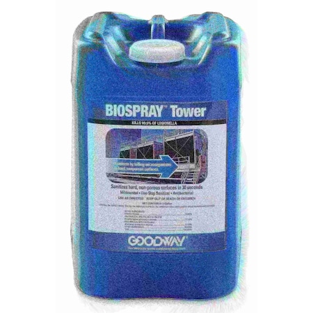 Goodway EPA registered sanitizer and disinfecting chemical for HVAC applications, 5 gallon pail BIOSPRAY-TOWER-5
